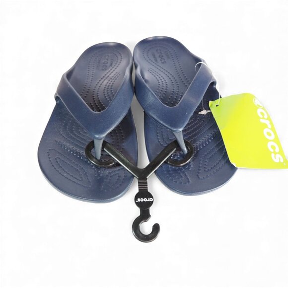 Crocs Kadee II Summer Thong Sandals Women's 6 Navy - Picture 4 of 7